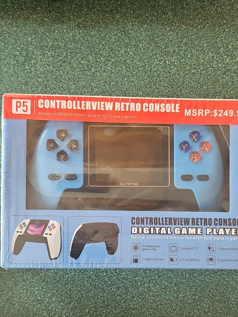 NIB Retro Game Handheld Console – Red Or BLUE